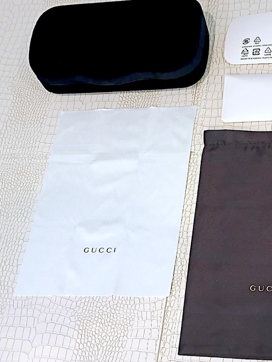Rare Brand New Jumbo Size Black Velvet Sunglass Case w/ Pouch and Cloth main image 16